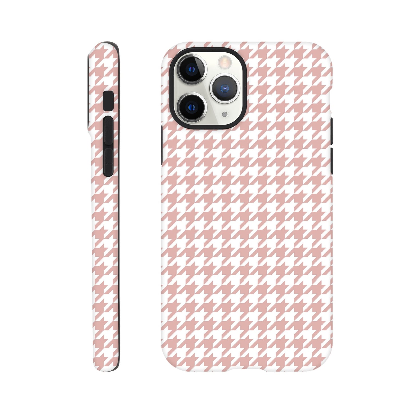 Houndstooth Pattern in Pink - Phone Case