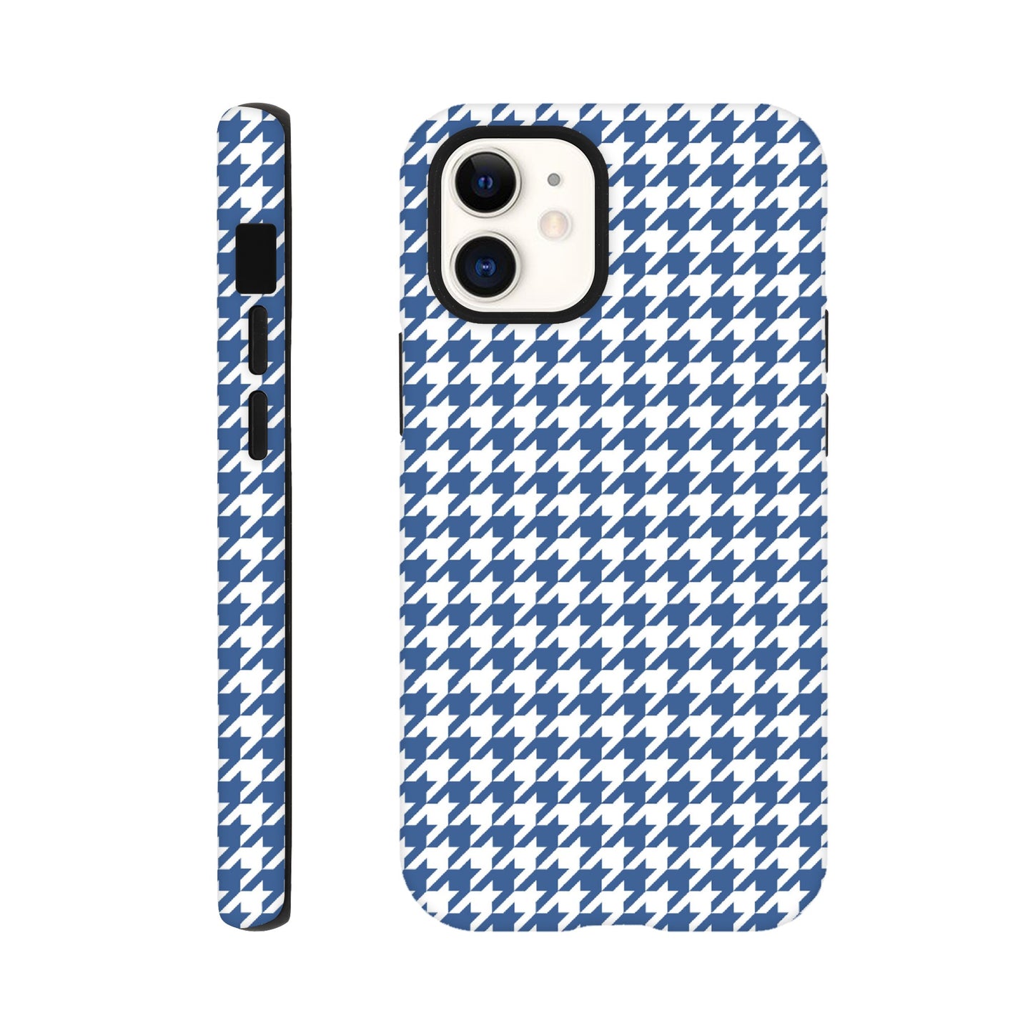 Houndstooth Pattern in Integra Blue - Phone Case