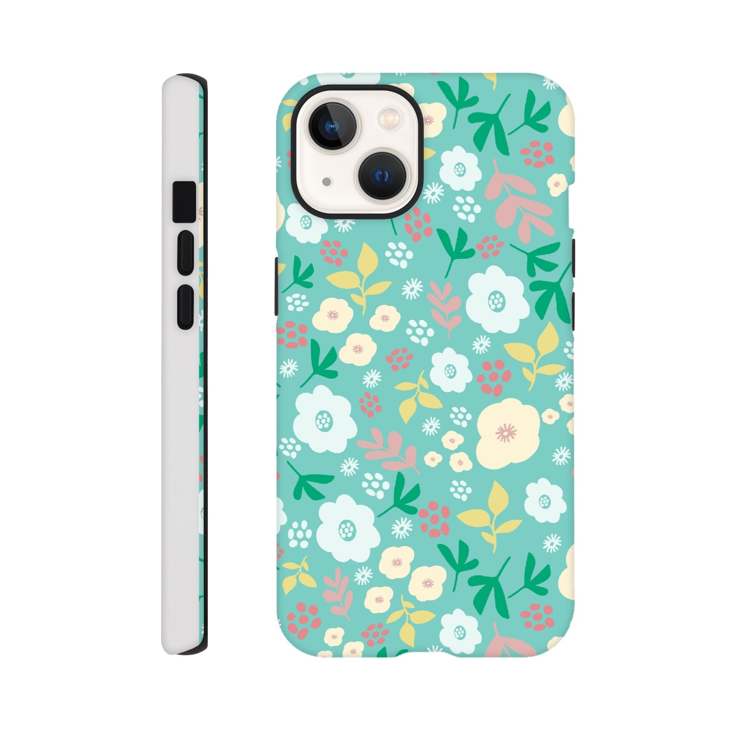 Spring Flowers on Green - Phone Case