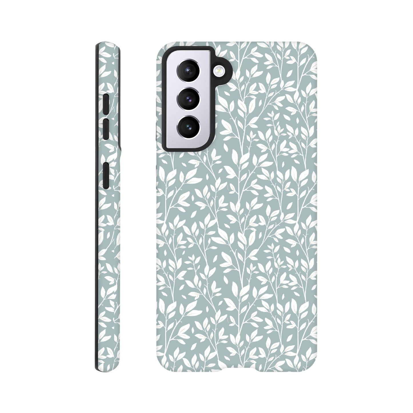 Sage Green Botanical Leaves Phone Case - Stylish & Protective