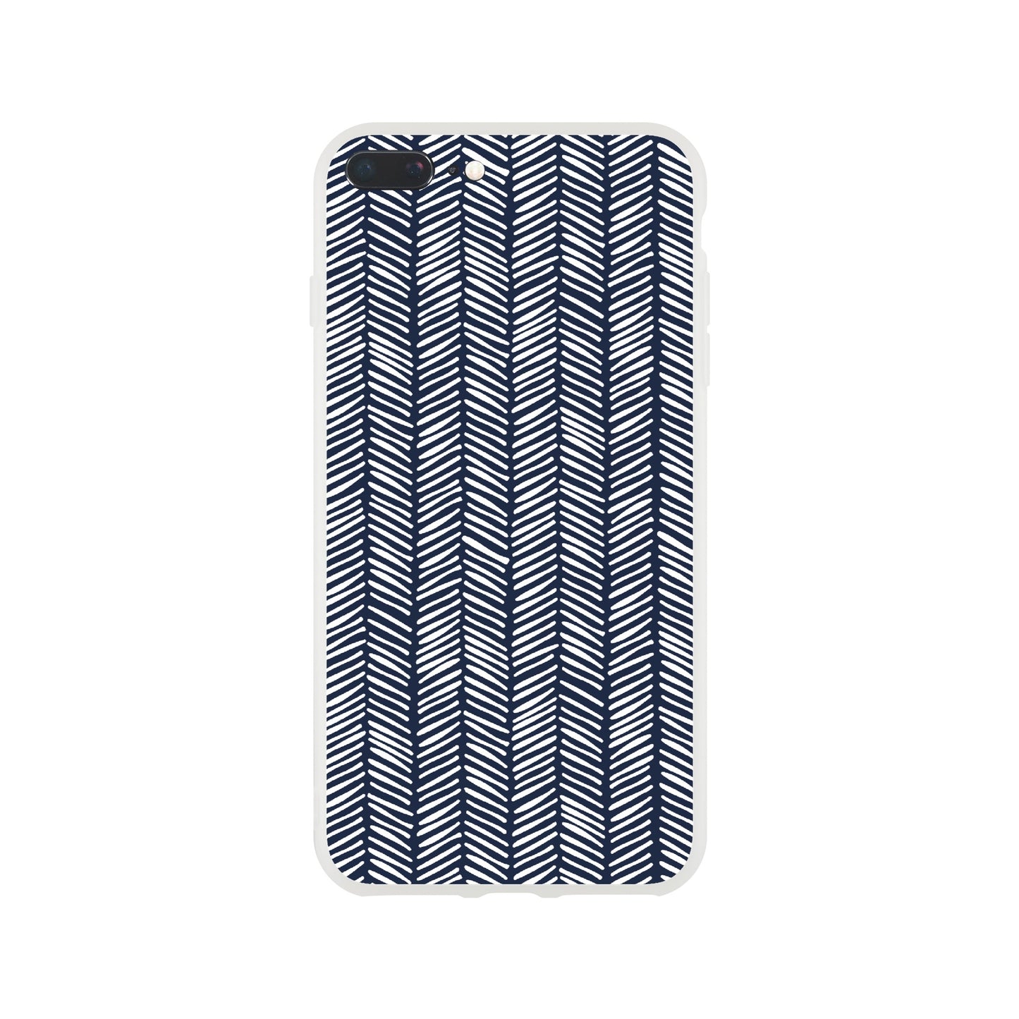 Herringbone Pattern in Navy Blue - Phone Case