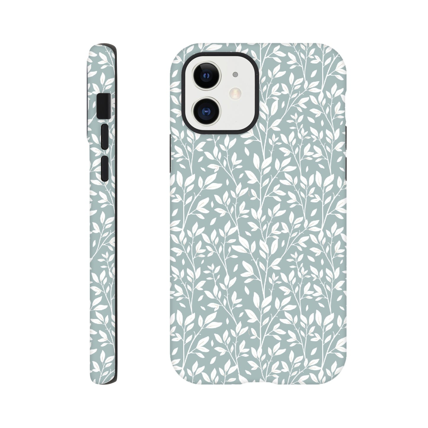 Sage Green Botanical Leaves Phone Case - Stylish & Protective