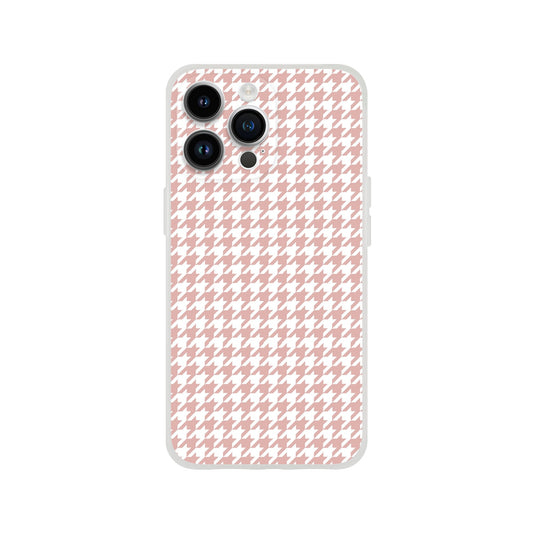 Houndstooth Pattern in Pink - Phone Case