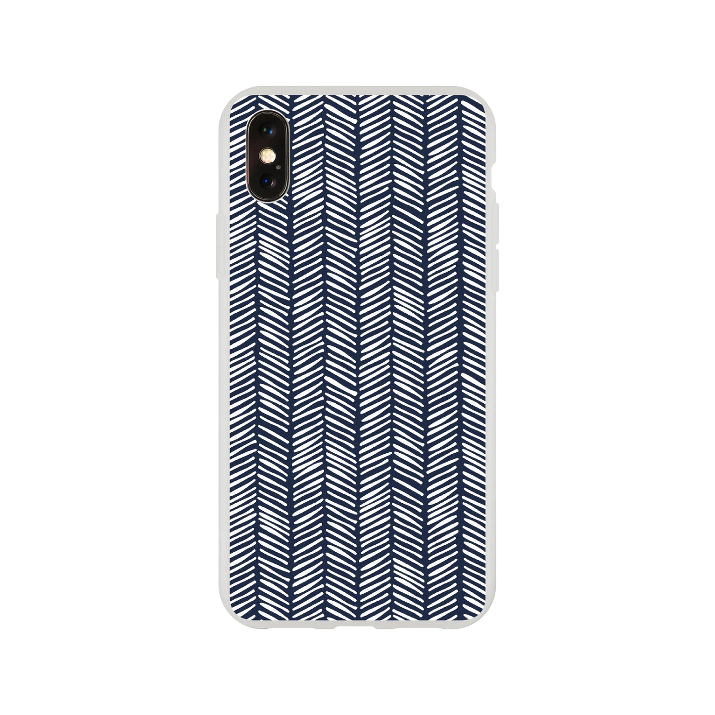 Herringbone Pattern in Navy Blue - Phone Case