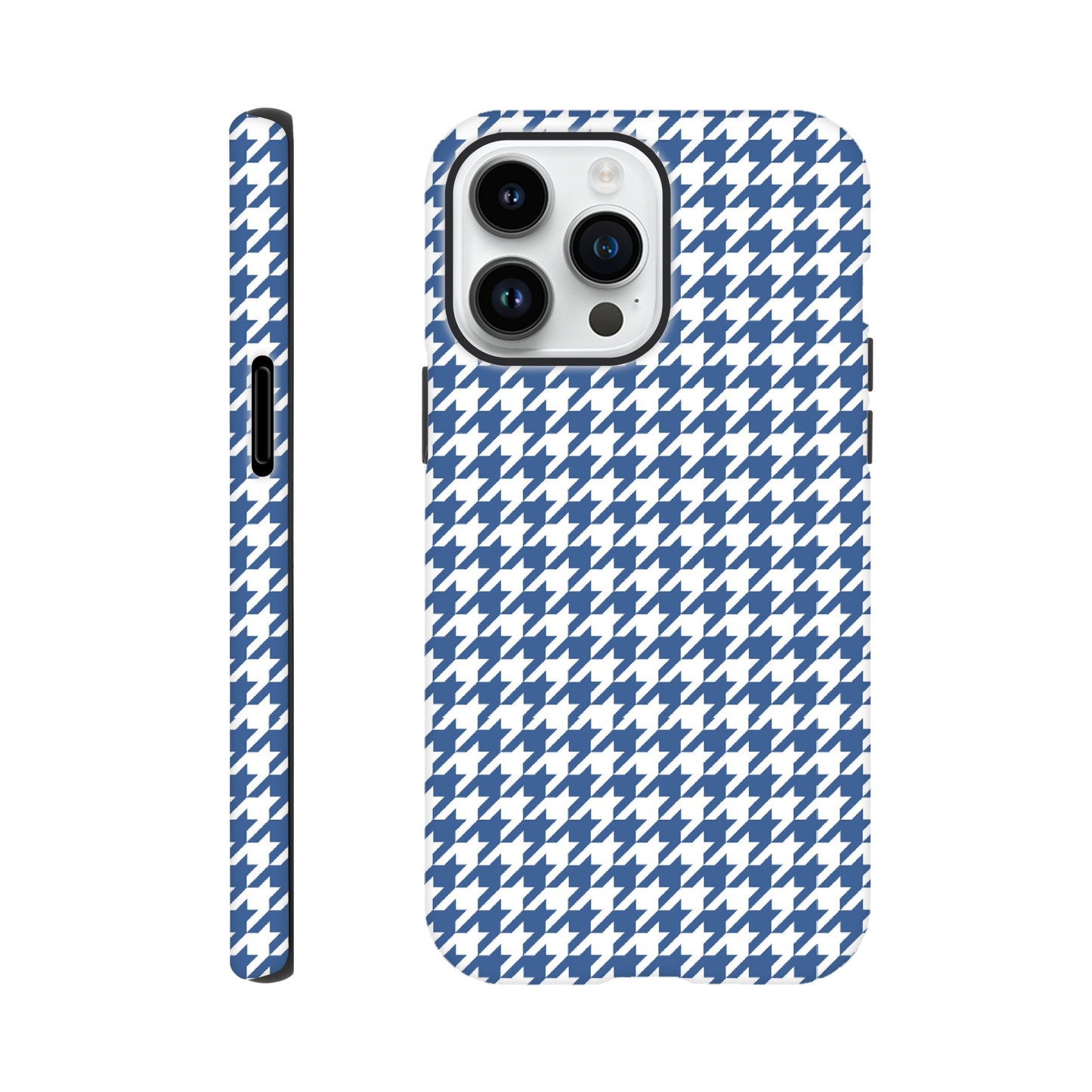 Houndstooth Pattern in Integra Blue - Phone Case