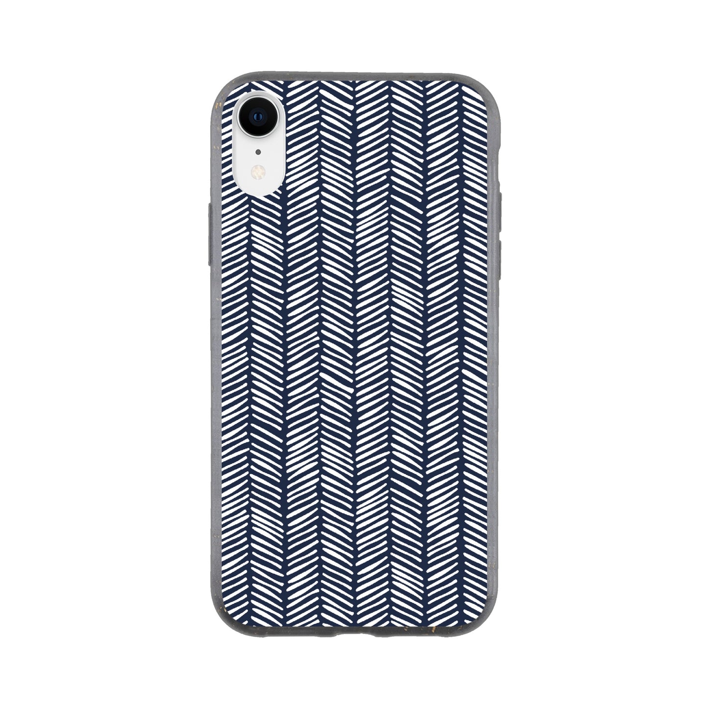 Herringbone Pattern in Navy Blue - Phone Case