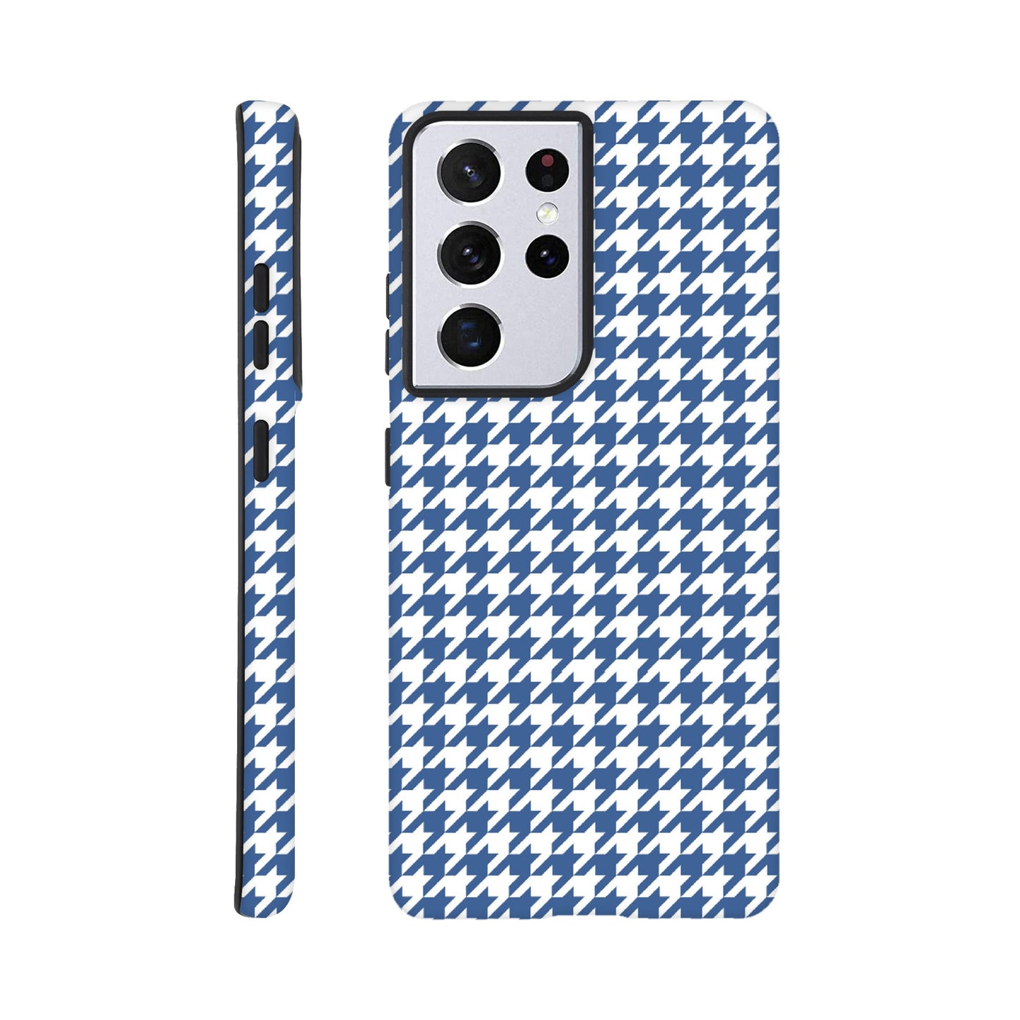 Houndstooth Pattern in Integra Blue - Phone Case