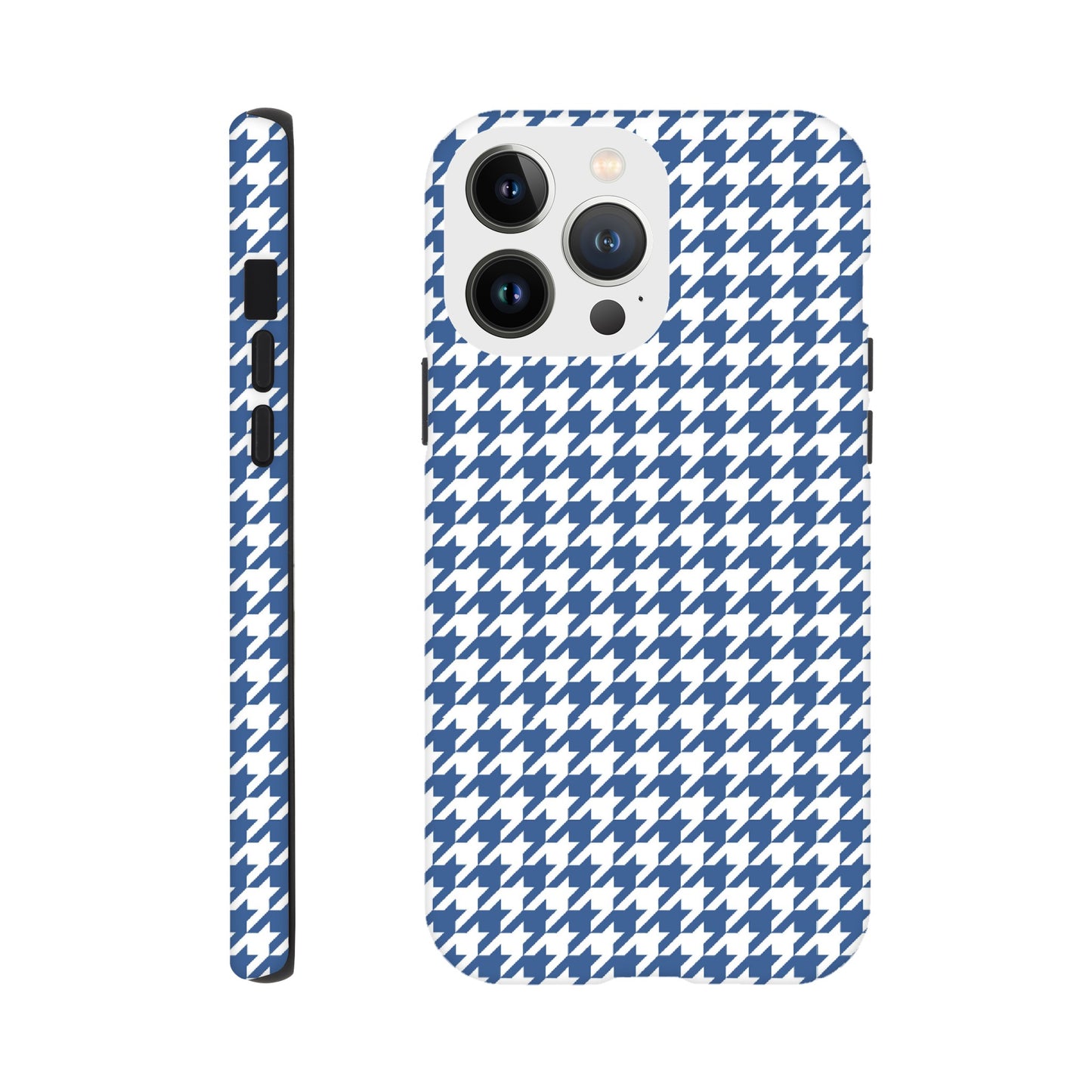 Houndstooth Pattern in Integra Blue - Phone Case