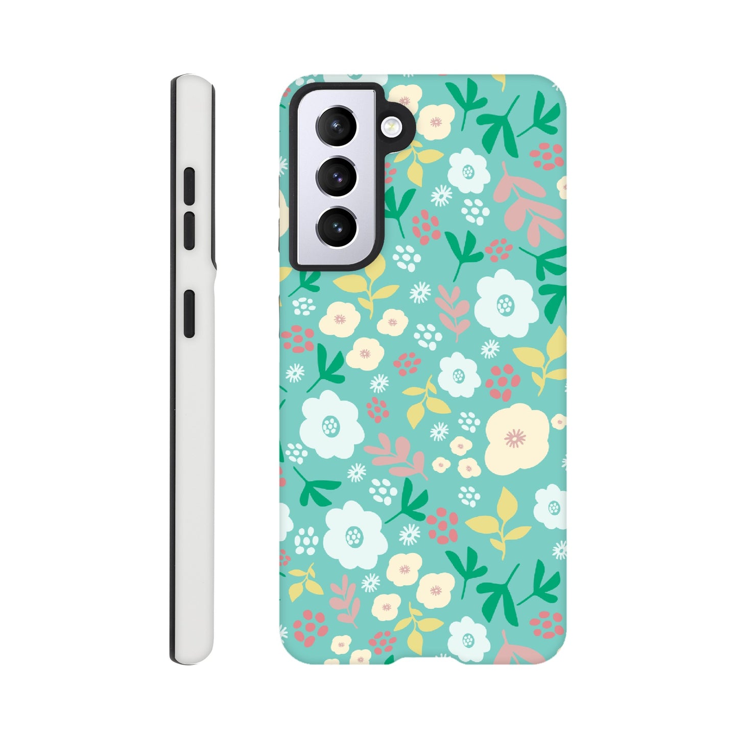 Spring Flowers on Green - Phone Case