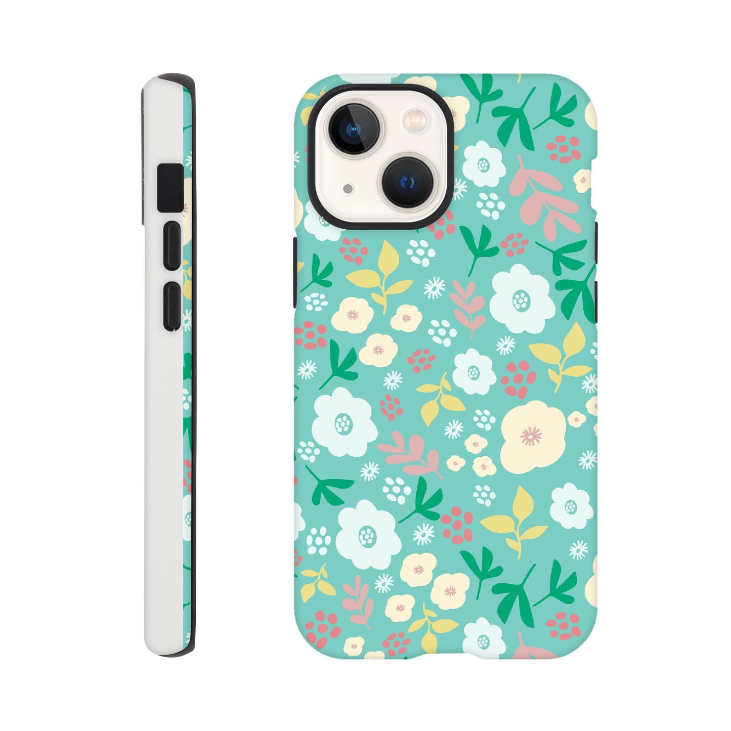 Spring Flowers on Green - Phone Case