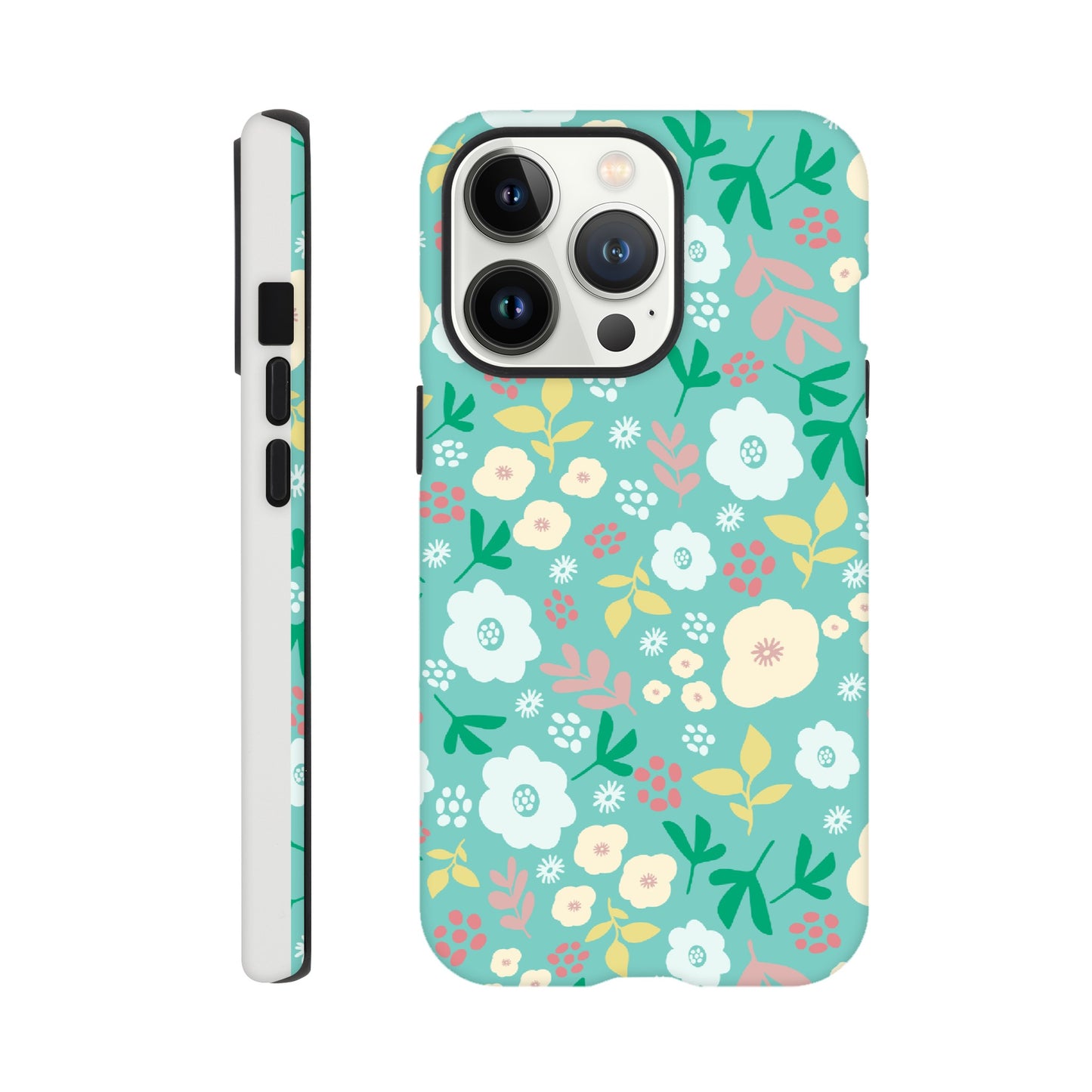 Spring Flowers on Green - Phone Case