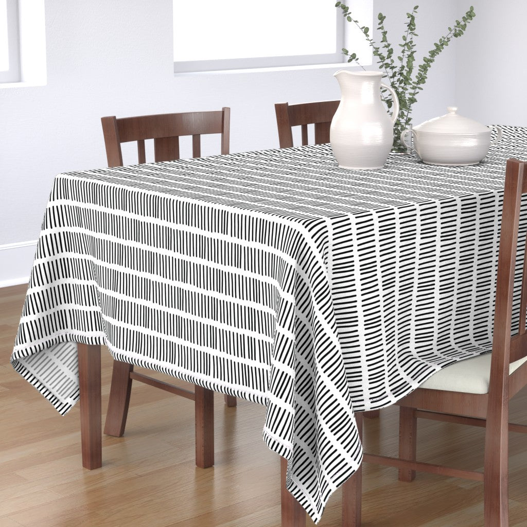 Dash - Black + White - Tablecloth