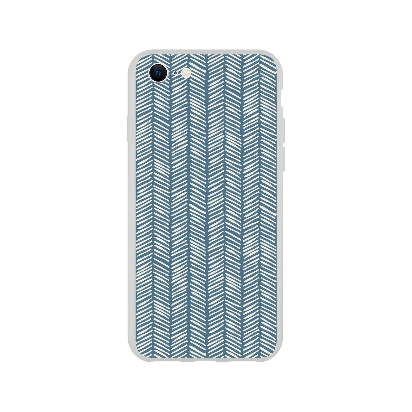 Herringbone Pattern in Inky Blue - Phone case